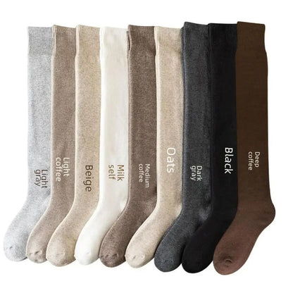 Fuzzy Lined Over Knee Cashmere Socks For Women 3