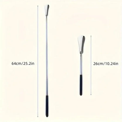 Retractable Stainless Steel Shoe Horn 1