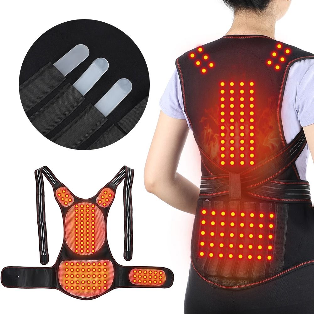 Magnetic Tourmaline Self Heating Vest & Lumbar Brace for Pain Relief