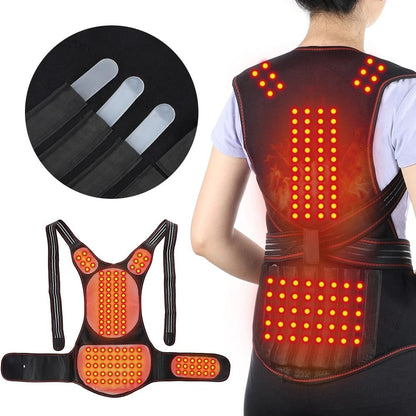 Magnetic Tourmaline Self Heating Vest & Lumbar Brace for Pain Relief