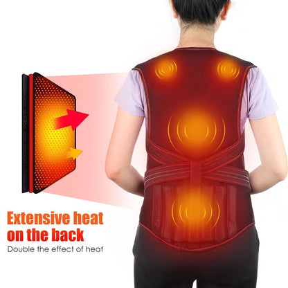 Magnetic Tourmaline Self Heating Vest  Lumbar Brace For Pain Relief 2