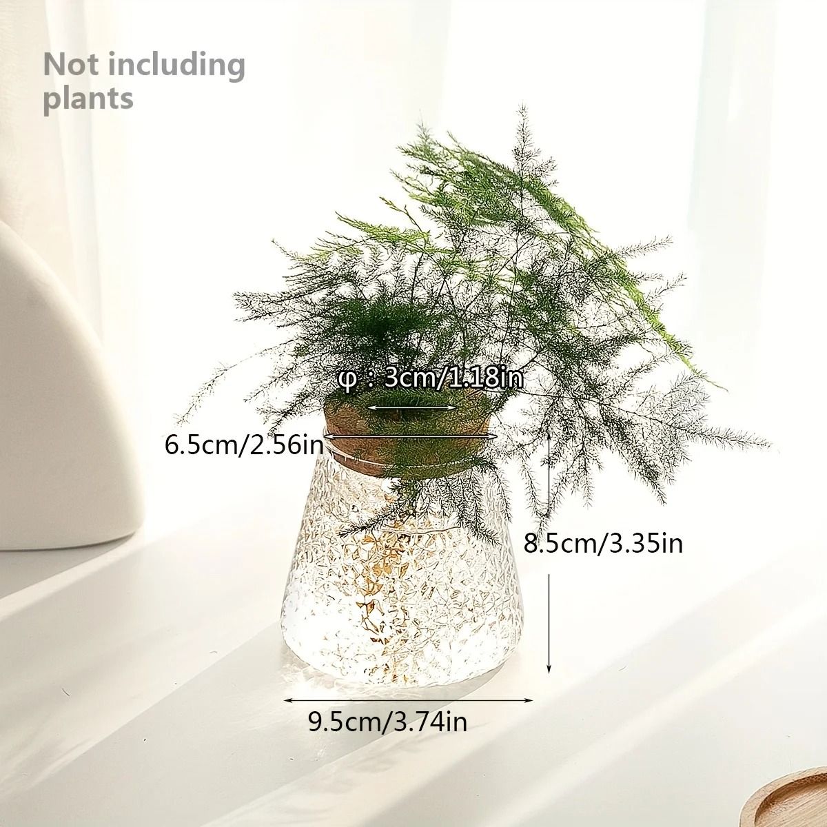 Glass Planter Propagation Station Vase Rack Tabletop Hydroponic Plants Decoration 7