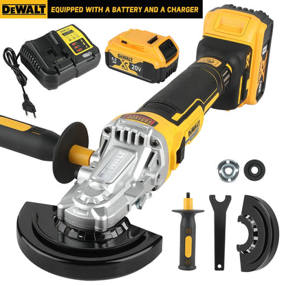 Cordless Brushless Angle Grinder 18V Rechargeable Handheld Grinder Cutting And Polishing Tool 125mm 8