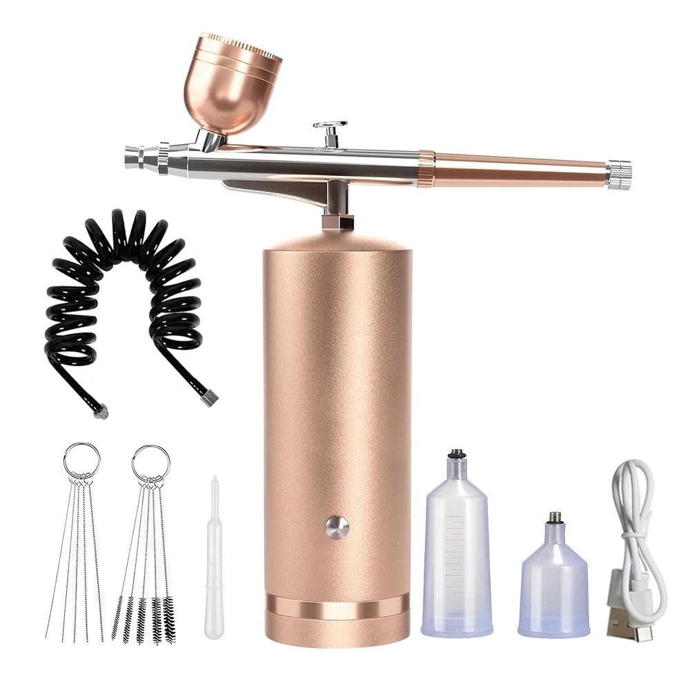 Airbrush With Compressor Mini Spray Gun Electric Paint Gun For Art Cake Nails And Crafts 8