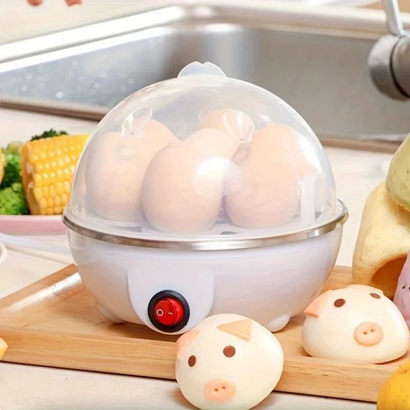 Egg Cooker Automatic Power Off 7 Egg Steamer For Breakfast And Custard 1