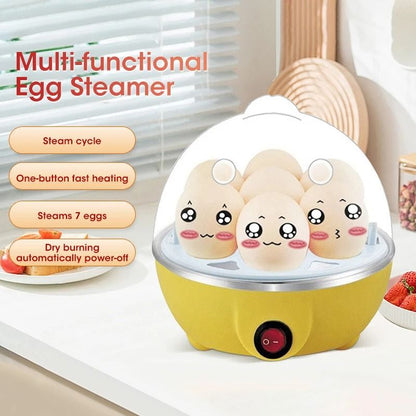 Egg Cooker Automatic Power Off 7 Egg Steamer For Breakfast And Custard 2