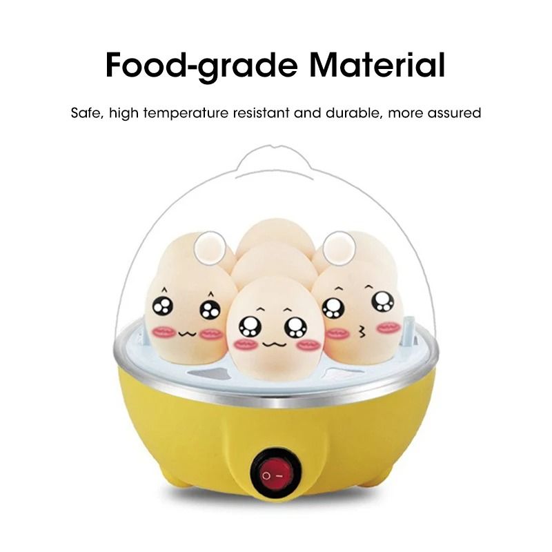 Egg Cooker Automatic Power Off 7 Egg Steamer For Breakfast And Custard 4