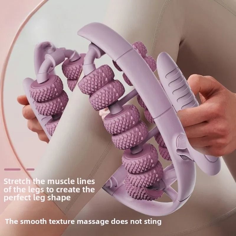 28 Wheel Leg Clamp Massager Body Slimming Roller For Muscle Relaxation And Pain Relief 1