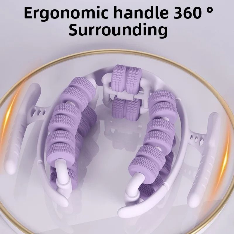 28 Wheel Leg Clamp Massager Body Slimming Roller For Muscle Relaxation And Pain Relief 2