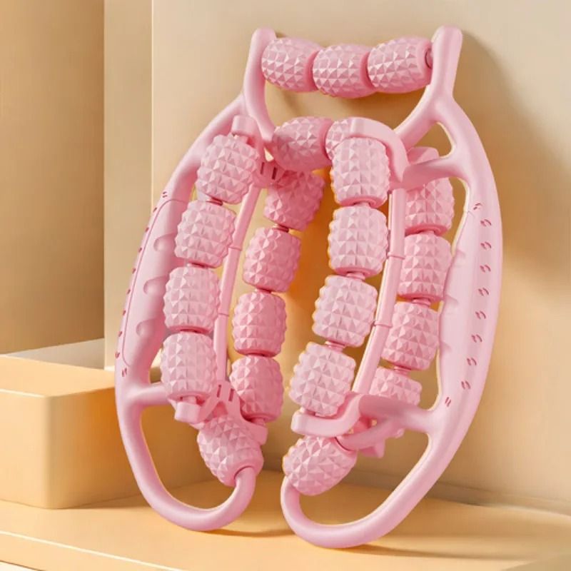 28 Wheel Leg Clamp Massager Body Slimming Roller For Muscle Relaxation And Pain Relief 7