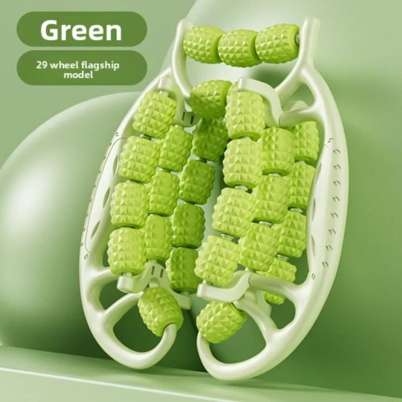 28 Wheel Leg Clamp Massager Body Slimming Roller For Muscle Relaxation And Pain Relief 13