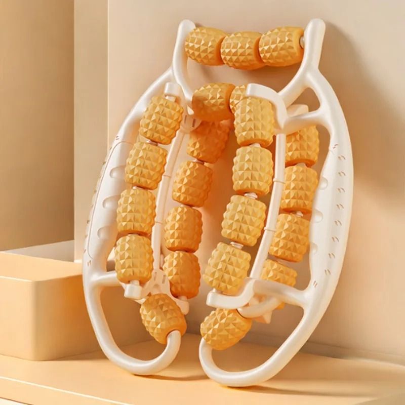 28 Wheel Leg Clamp Massager Body Slimming Roller For Muscle Relaxation And Pain Relief 16