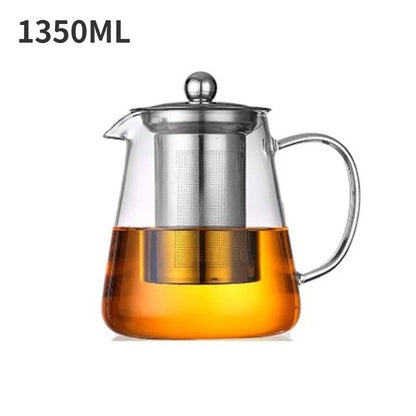 Heat Resistant Glass Teapot With Stainless Steel Infuser  Elegant Kung Fu Teaware For Loose Leaf Te 10