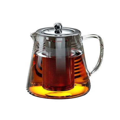 Heat Resistant Glass Teapot With Stainless Steel Infuser  Elegant Kung Fu Teaware For Loose Leaf Te 5