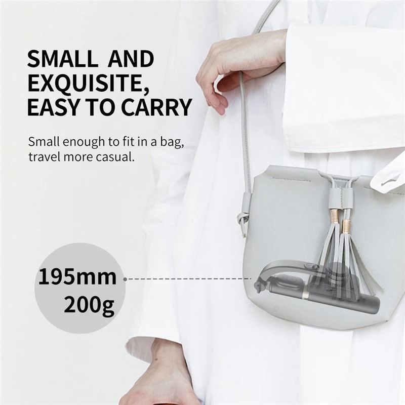 Gimbal Stabilizer Selfie Stick Foldable Wireless Tripod With Bluetooth Shutter For Smartphones 5
