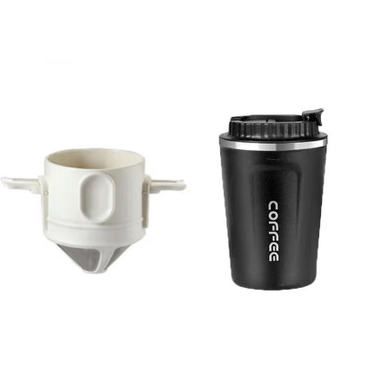Stainless Steel Portable Coffee Dripper  Reusable Pour Over Coffee  Tea Filter Set 11