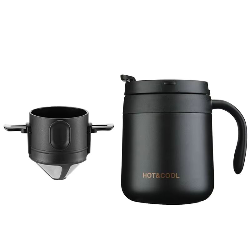 Stainless Steel Portable Coffee Dripper  Reusable Pour Over Coffee  Tea Filter Set 12