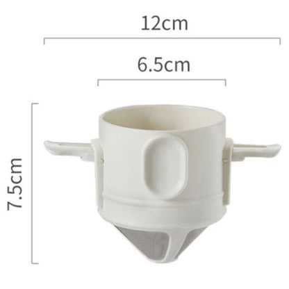 Stainless Steel Portable Coffee Dripper  Reusable Pour Over Coffee  Tea Filter Set 7