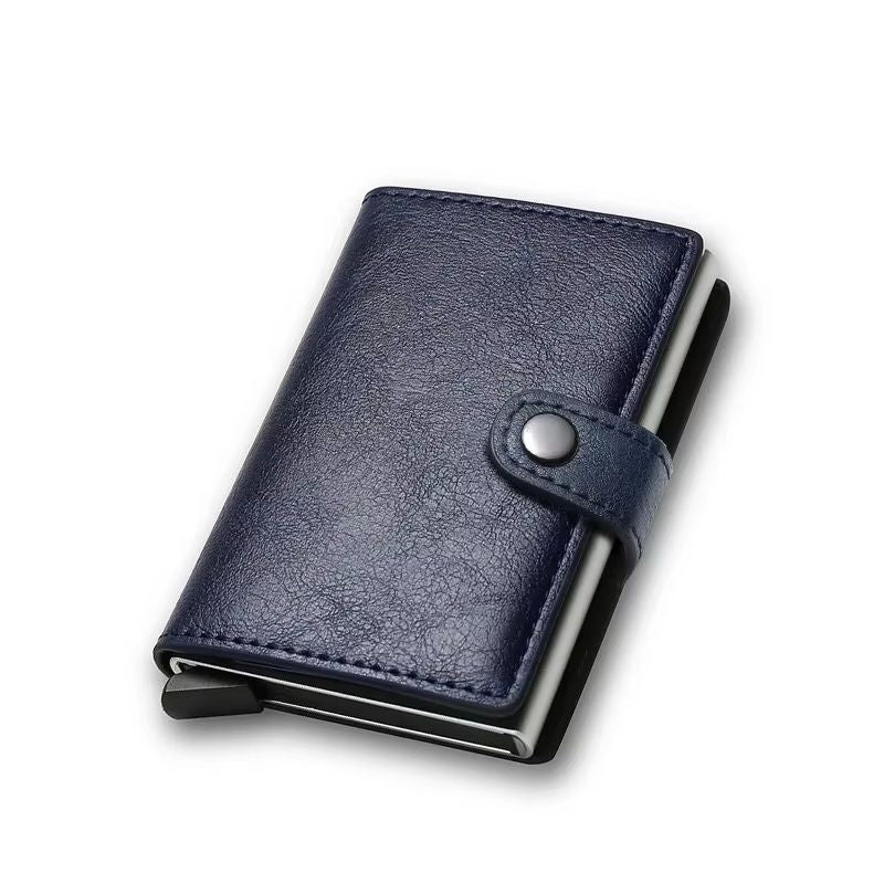 Carbon Fiber RFID Wallet  Slim Minimalist Metal Credit Card Holder For Men 9