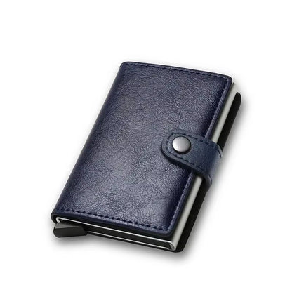 Carbon Fiber RFID Wallet  Slim Minimalist Metal Credit Card Holder For Men 9
