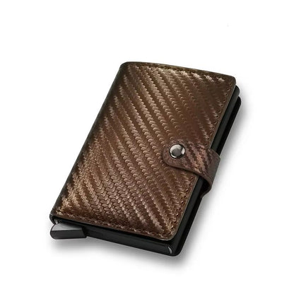 Carbon Fiber RFID Wallet  Slim Minimalist Metal Credit Card Holder For Men 13