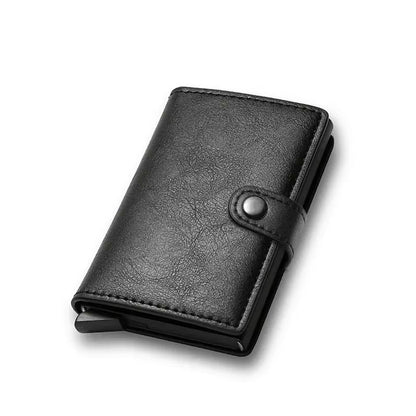 Carbon Fiber RFID Wallet  Slim Minimalist Metal Credit Card Holder For Men 5