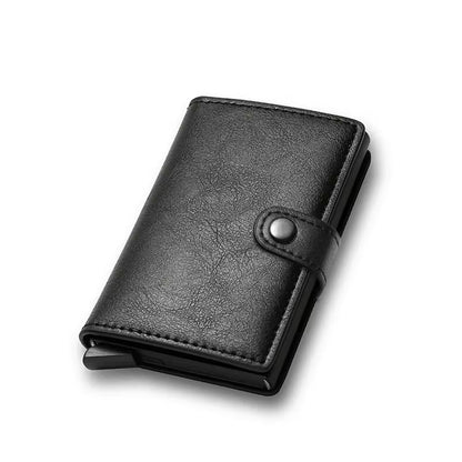 Carbon Fiber RFID Wallet  Slim Minimalist Metal Credit Card Holder For Men 6