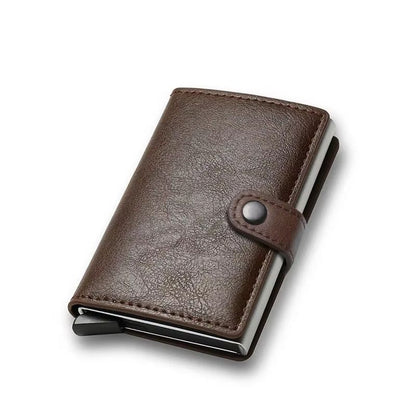 Carbon Fiber RFID Wallet  Slim Minimalist Metal Credit Card Holder For Men 7