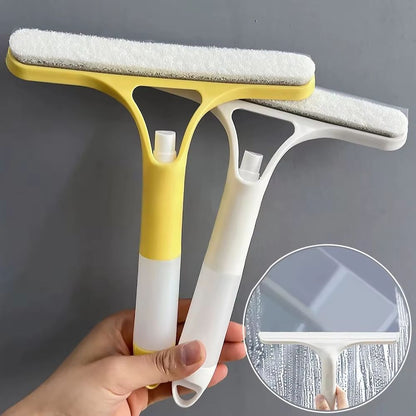 3-in-1 Car Glass Cleaner with Spray Bottle – Microfiber Wiper & Window Squeegee