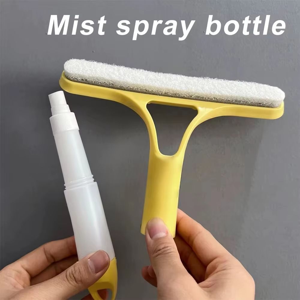 3in1 Car Glass Cleaner With Spray Bottle  Microfiber Wiper  Window Squeegee 1