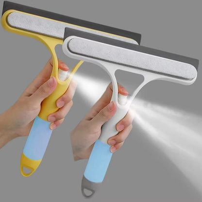3in1 Car Glass Cleaner With Spray Bottle  Microfiber Wiper  Window Squeegee 4