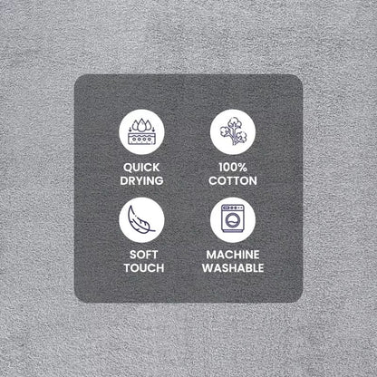 10Piece Grey Towel Set  Ultra Soft Durable  Absorbent Bathroom Essentials 5