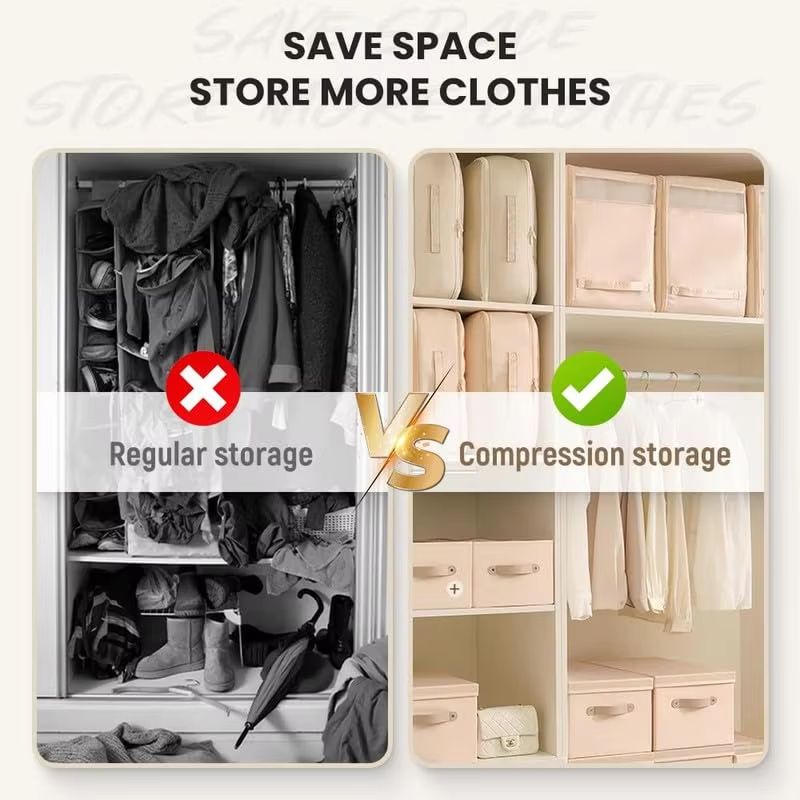 Large Capacity Self Compression Storage Bag  Heavy Duty Duvet  Moving Organizer 3