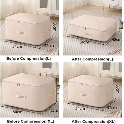 Large Capacity Self Compression Storage Bag  Heavy Duty Duvet  Moving Organizer 4