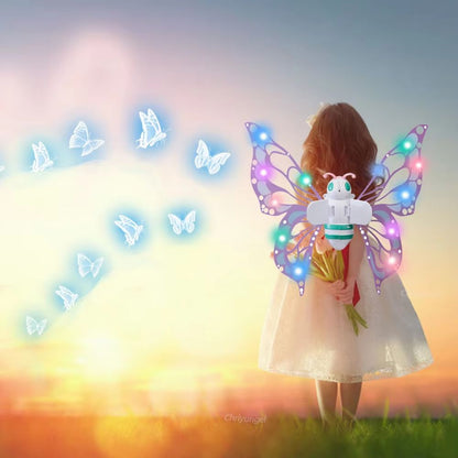 Magical Electric Butterfly Fairy Wings With Lights  Kids Cosplay DressUp Costume 9