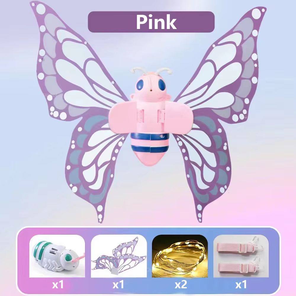 Magical Electric Butterfly Fairy Wings With Lights  Kids Cosplay DressUp Costume 14