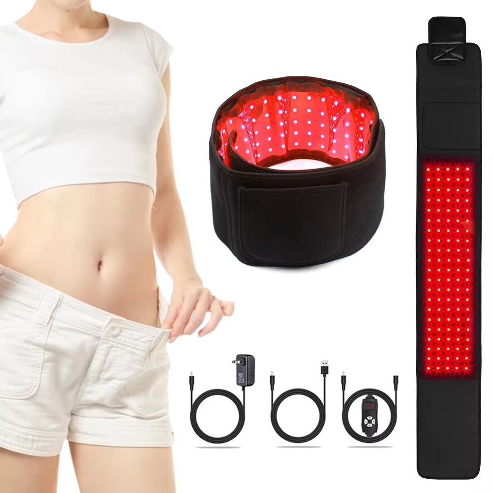 Red Light Therapy Belt with 660nm & 850nm Near Infrared for Pain Relief and Circulation