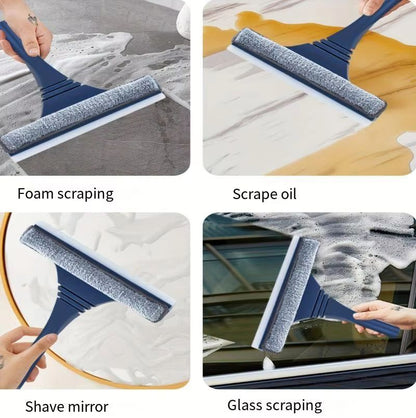 2in1 Window Screen Cleaning Brush With Telescopic Handle And DualSided Blade 3