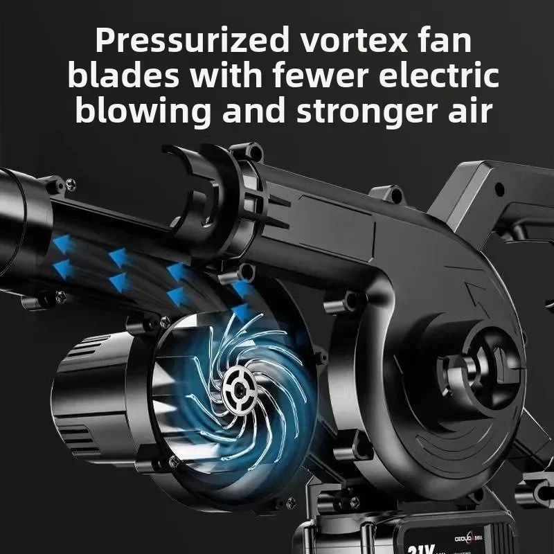 Powerful Rechargeable Lithium Battery Blower for Home & Auto Dust Removal