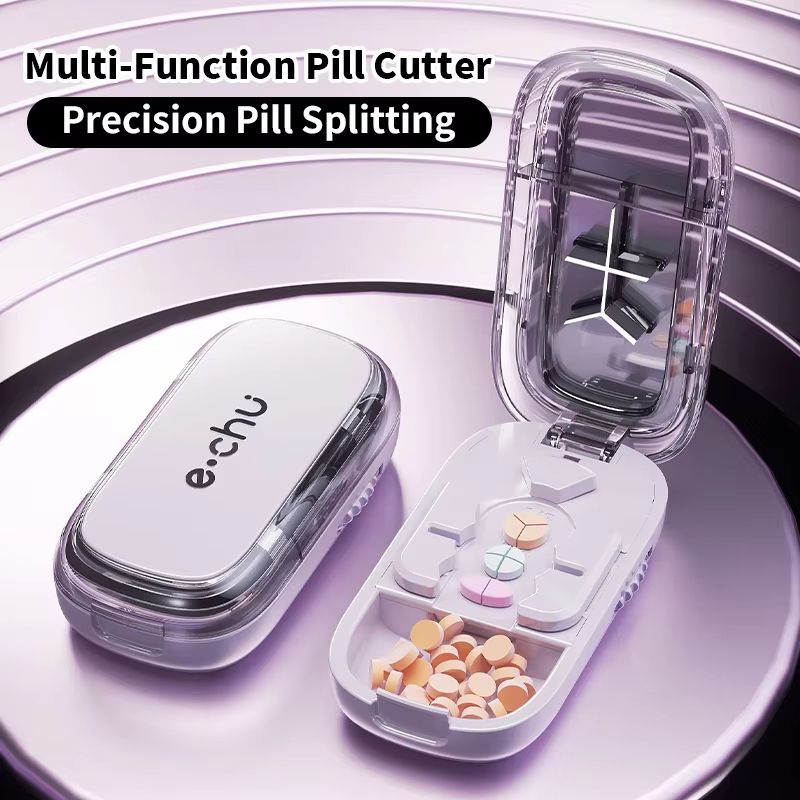 3in1 Pill Cutter And Medicine Splitter  Precise Tablet Divider Quarter  Half Pill Organizer Portabl 1