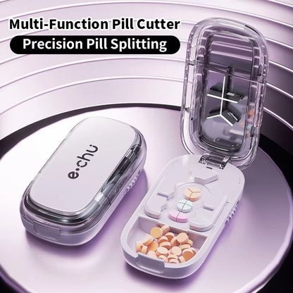 3in1 Pill Cutter And Medicine Splitter  Precise Tablet Divider Quarter  Half Pill Organizer Portabl 1