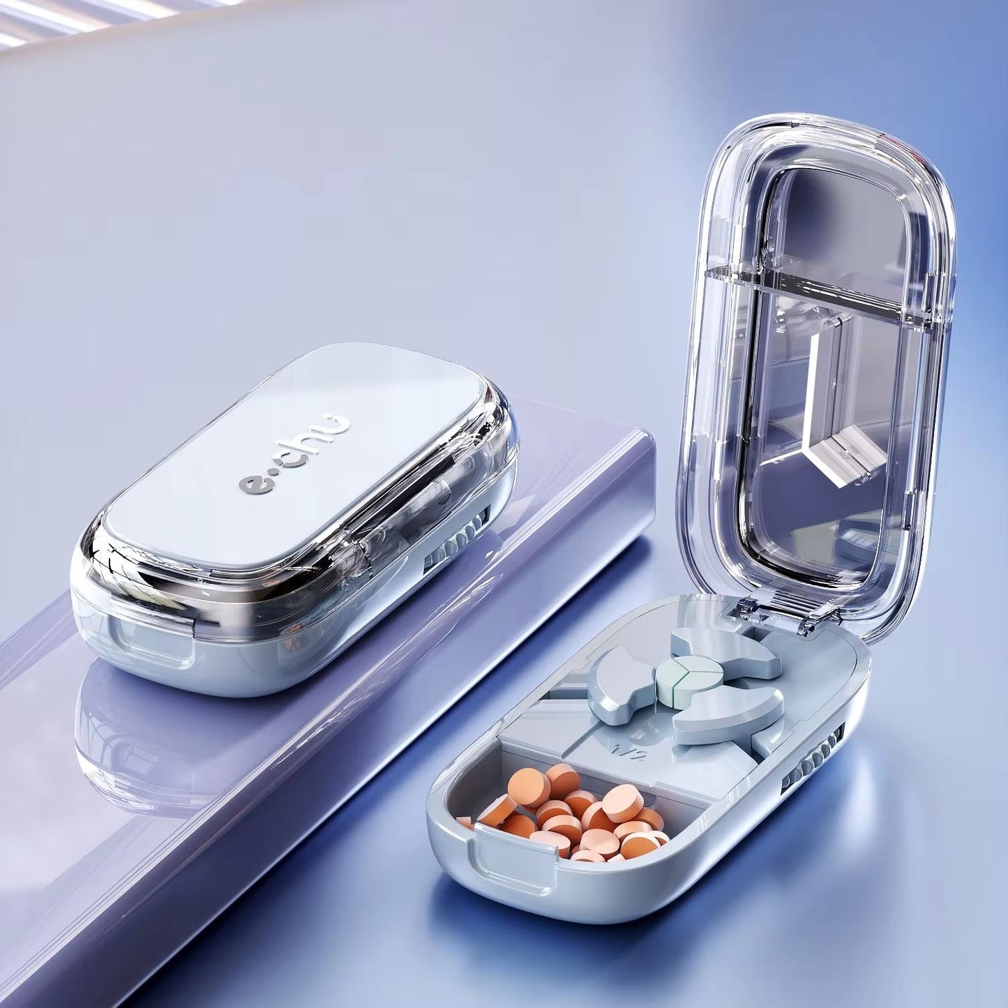 3in1 Pill Cutter And Medicine Splitter  Precise Tablet Divider Quarter  Half Pill Organizer Portabl 8