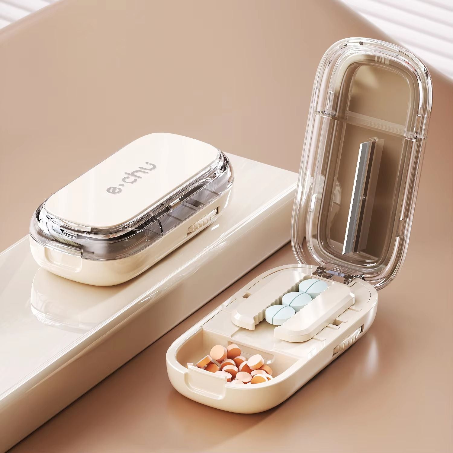 3in1 Pill Cutter And Medicine Splitter  Precise Tablet Divider Quarter  Half Pill Organizer Portabl 13