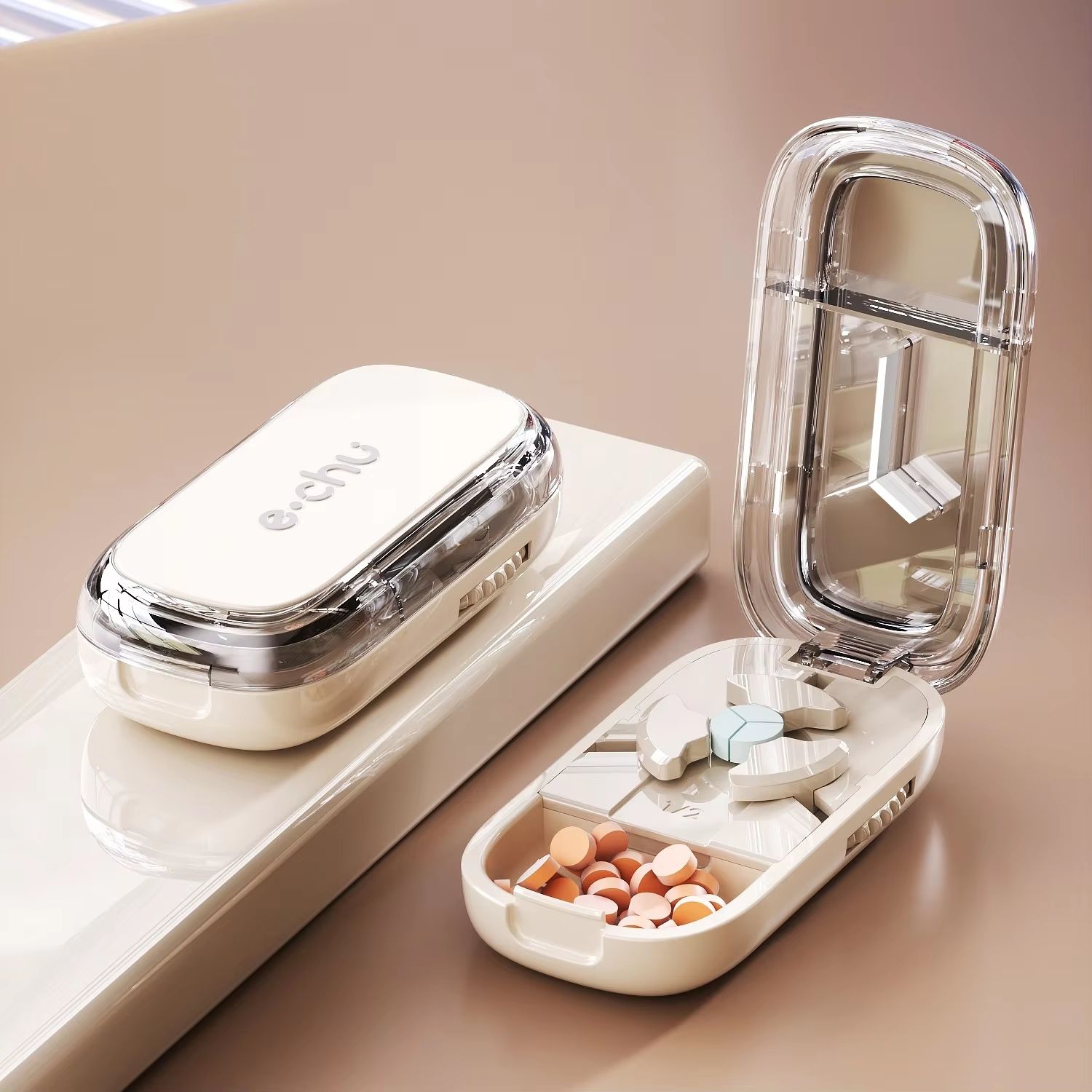 3in1 Pill Cutter And Medicine Splitter  Precise Tablet Divider Quarter  Half Pill Organizer Portabl 14