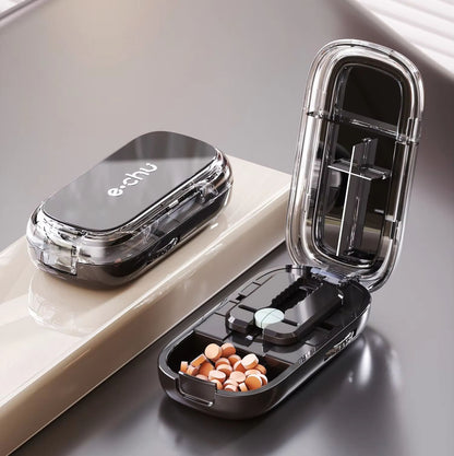 3in1 Pill Cutter And Medicine Splitter  Precise Tablet Divider Quarter  Half Pill Organizer Portabl 16
