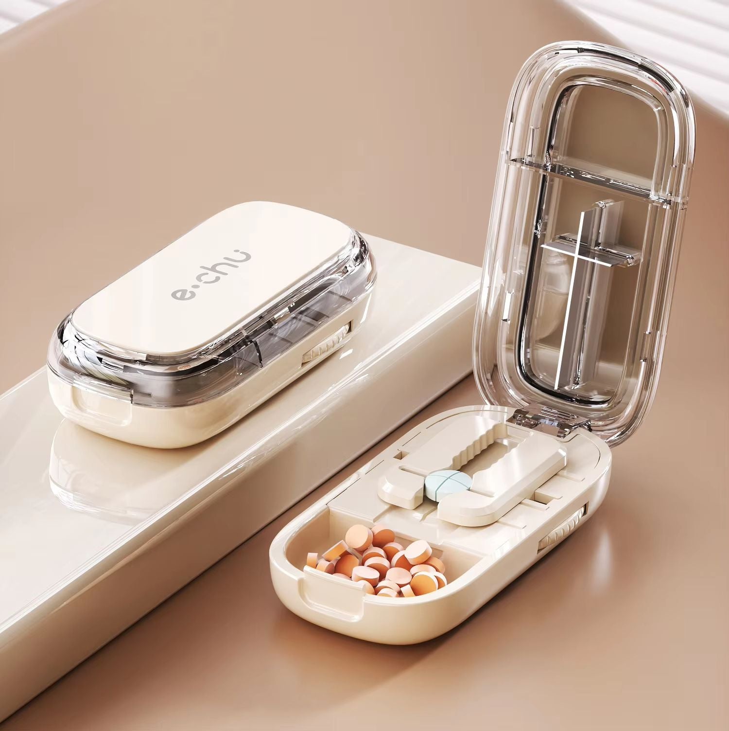 3in1 Pill Cutter And Medicine Splitter  Precise Tablet Divider Quarter  Half Pill Organizer Portabl 17