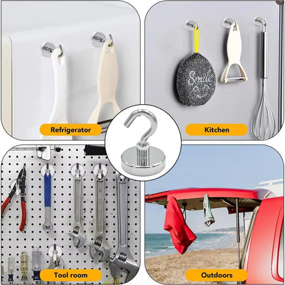Magnetic Hooks Heavy Duty Neodymium  Super Strong Hanging Solution 1020 Pcs Set 2