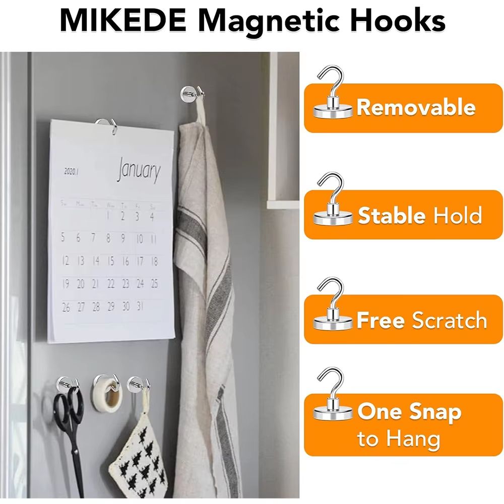 Magnetic Hooks Heavy Duty Neodymium  Super Strong Hanging Solution 1020 Pcs Set 3