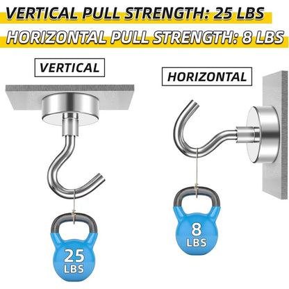 Magnetic Hooks Heavy Duty Neodymium  Super Strong Hanging Solution 1020 Pcs Set 4