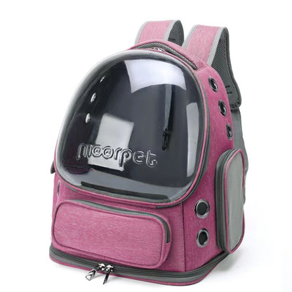 Transparent Cat Carrier Backpack  Breathable Travel Bag For Cats And Small Dogs 9